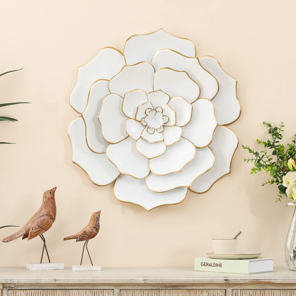 White Flower Wall Decor | Wayfair